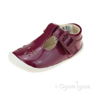 Clarks Roamer Star Infant Girls Plum Shoe