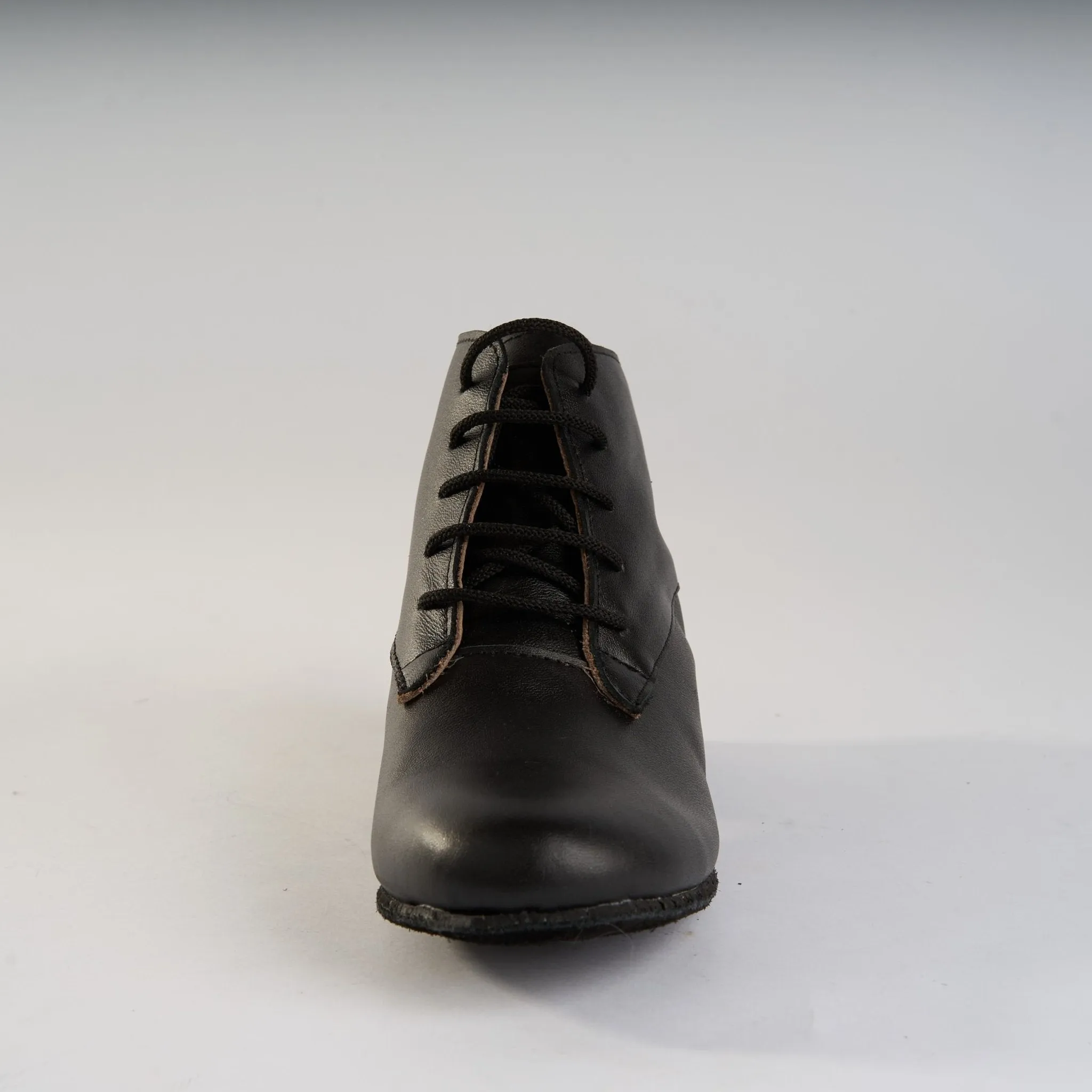 Classic Black Leather - Handmade Tango Trainers - Tita 9620