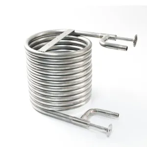 Coolossus Gen2 - Passivated Stainless Steel Counterflow Chiller with 1.5' TC Wort Lines - 1/2' Water Line ( 9.5m Long)