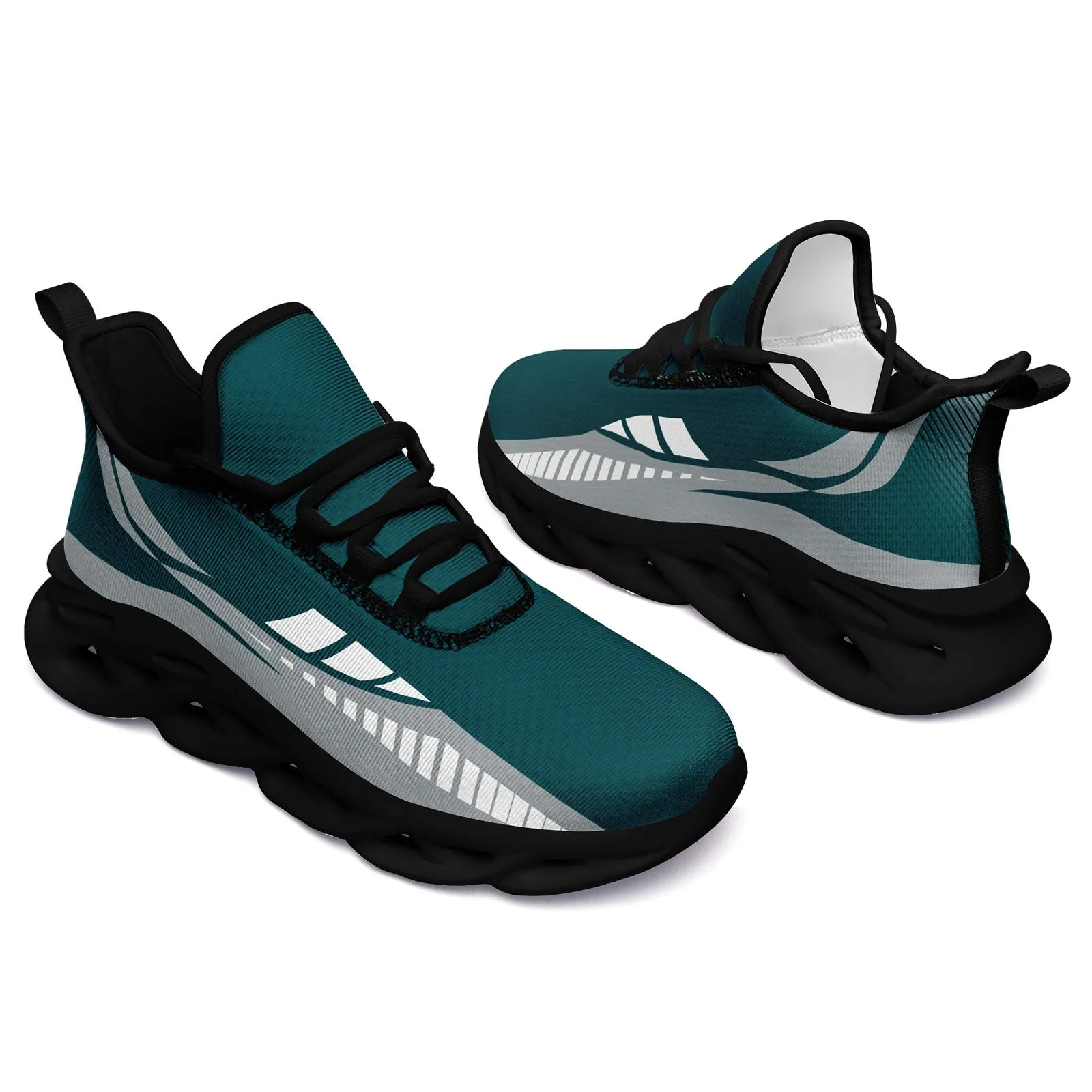 Custom Green Gray Philadelphia Maxsoul Shoes Personalized Sneaker FN003-D020325-23