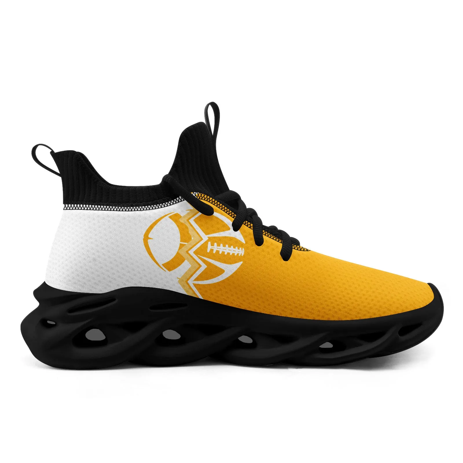 Custom Yellow White Pennsylvania MaxSoul Shoes and Hat Combo Offer Personalized Combo ZH-D028017-31