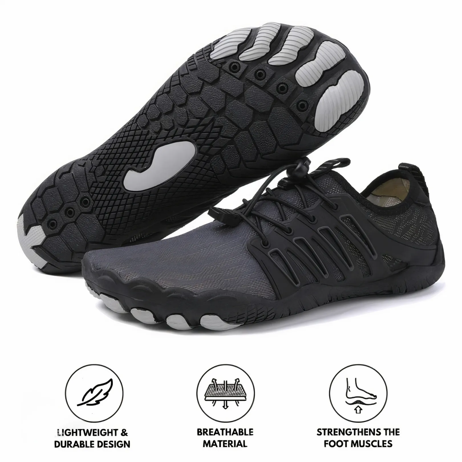 Cuzcare Ortho Barefoot Shoes Men | Nature Comfort Non-slip Lightweight Shoes