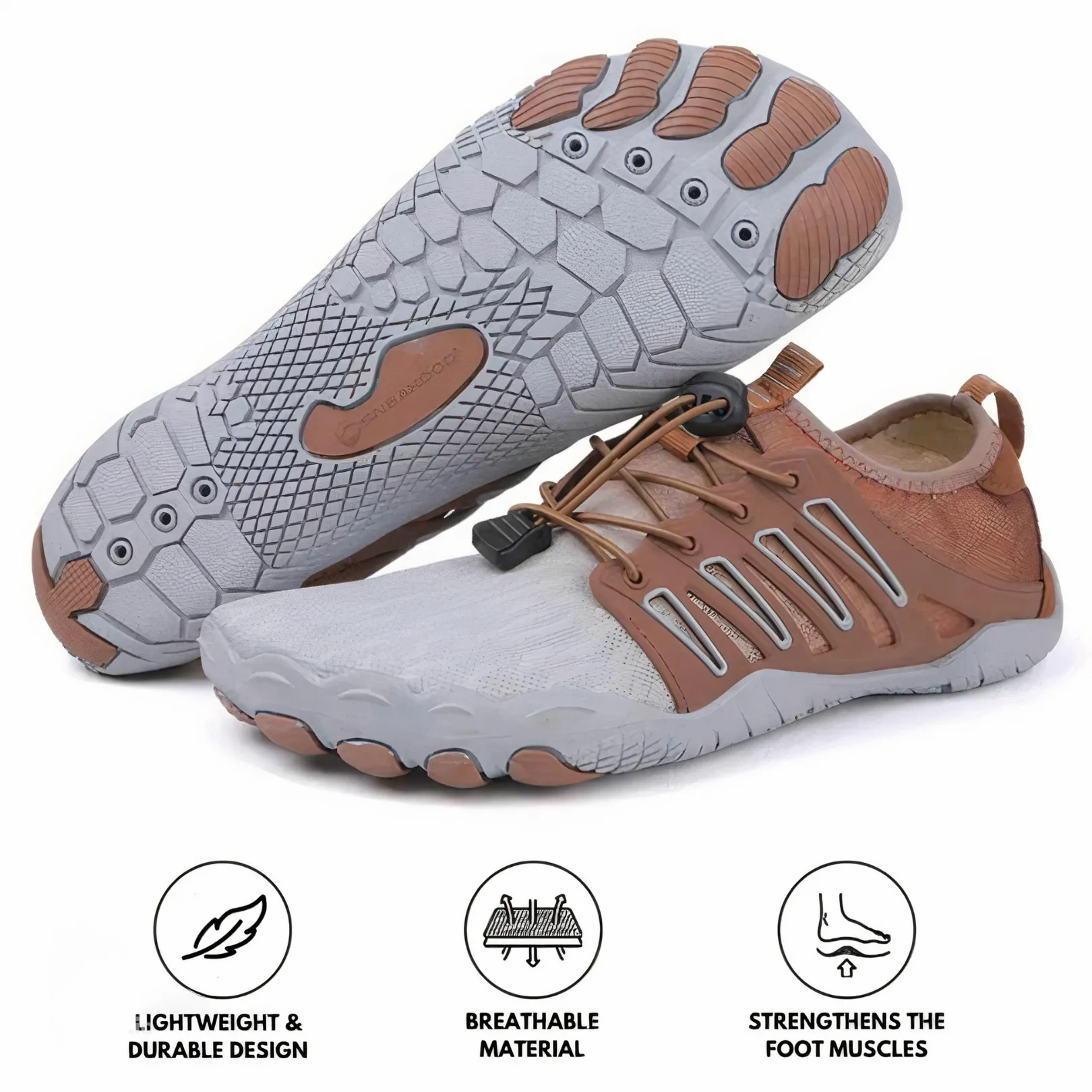 Cuzcare Ortho Barefoot Shoes Men | Nature Comfort Non-slip Lightweight Shoes