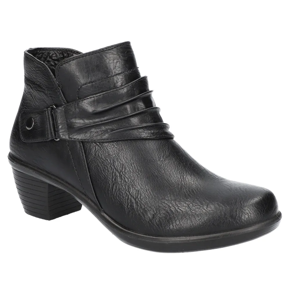 Damita Zippered Round Toe Booties