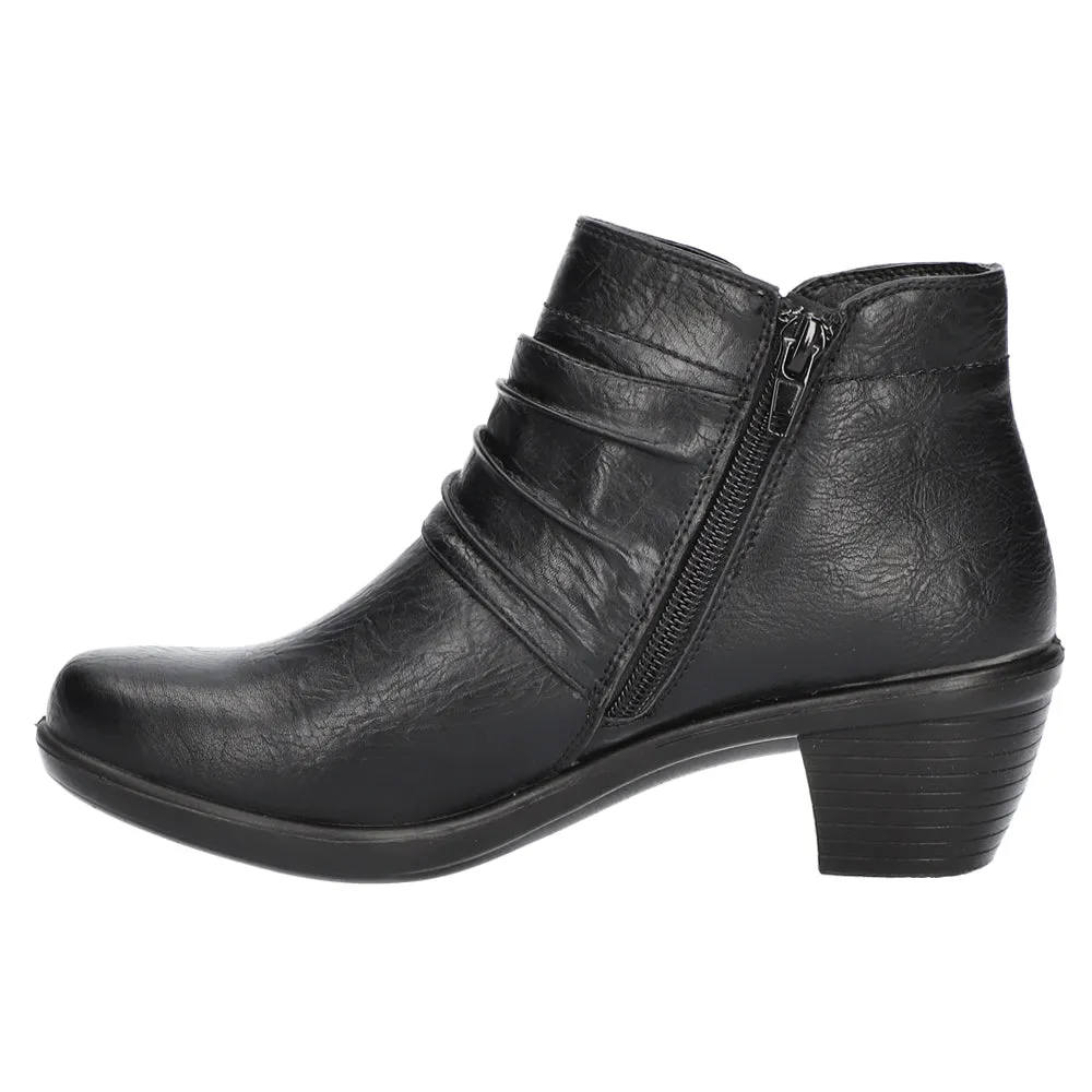 Damita Zippered Round Toe Booties