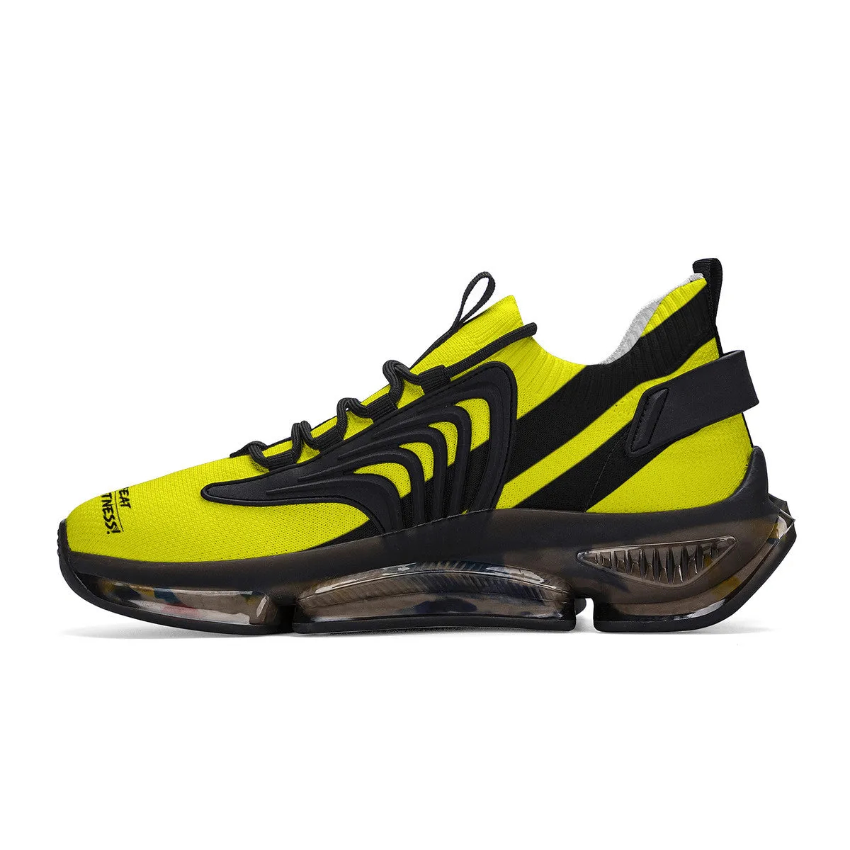 DCYG X2 Yellow Air Max React Sneakers - Black