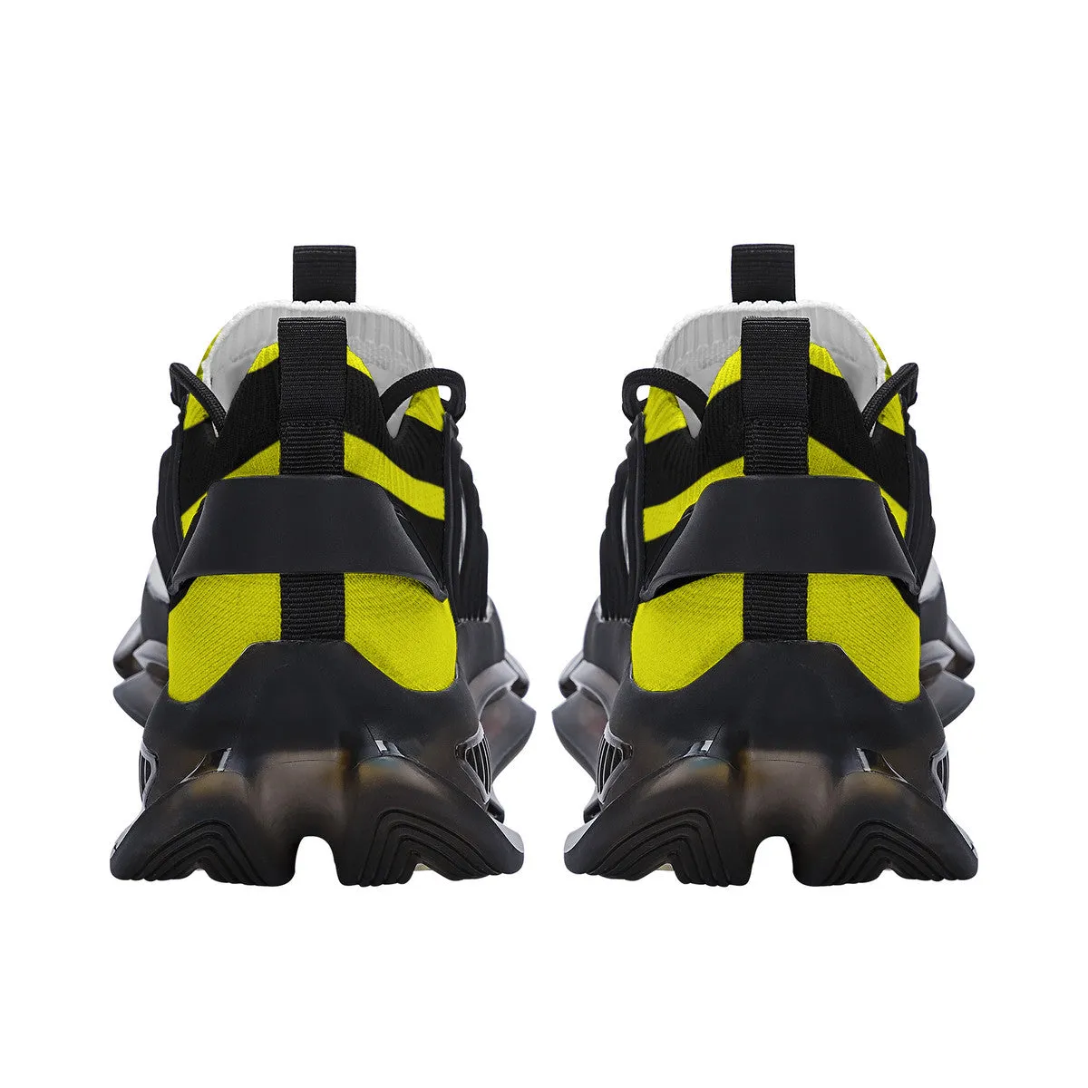 DCYG X2 Yellow Air Max React Sneakers - Black