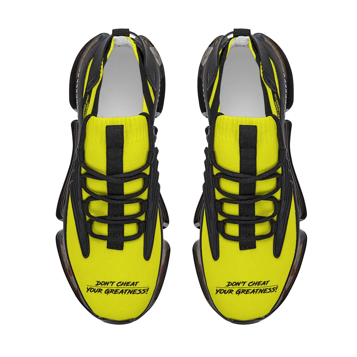 DCYG X2 Yellow Air Max React Sneakers - Black