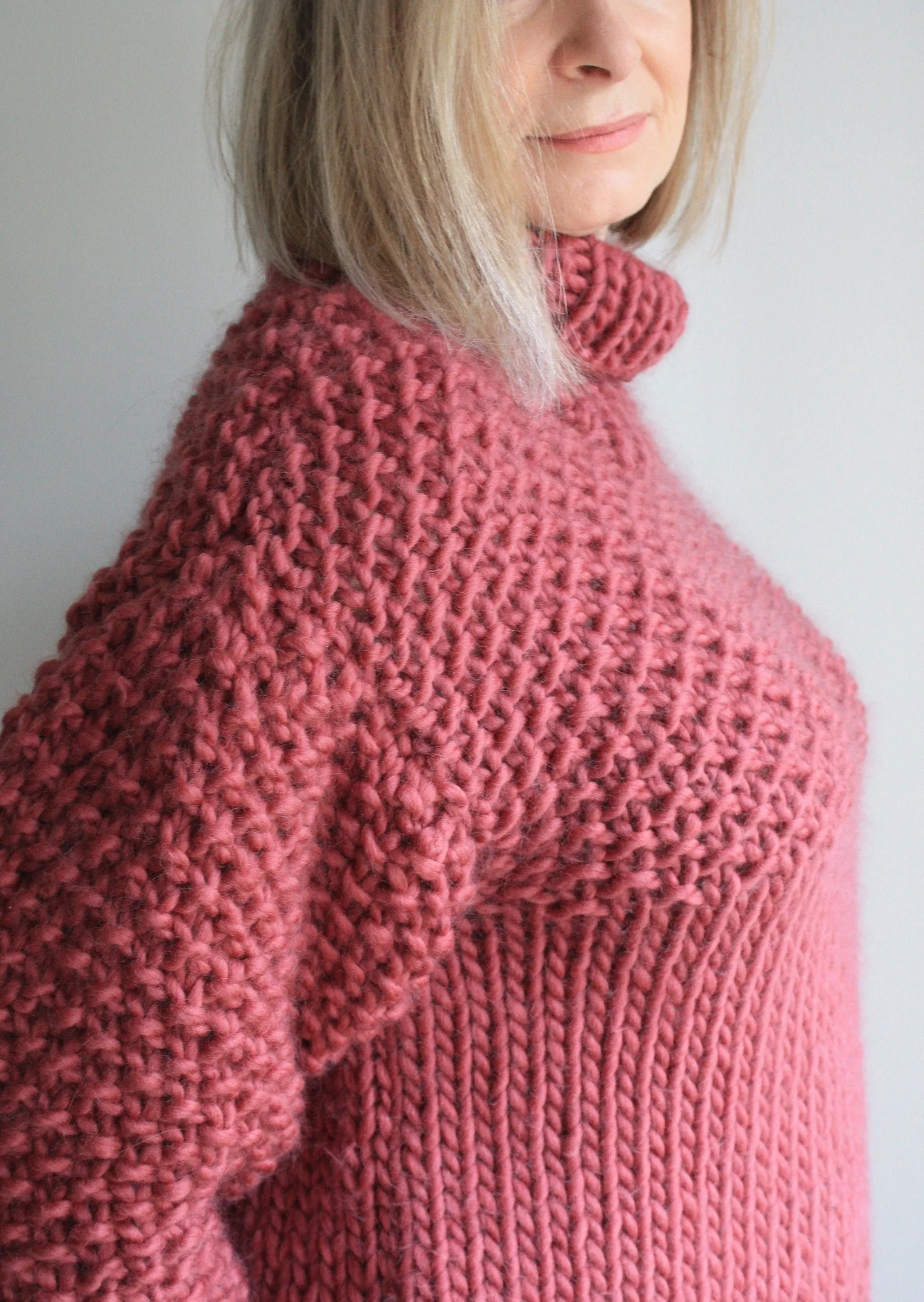 Easy Knitting Pattern - Chunky Knit Sweater | The Weekender