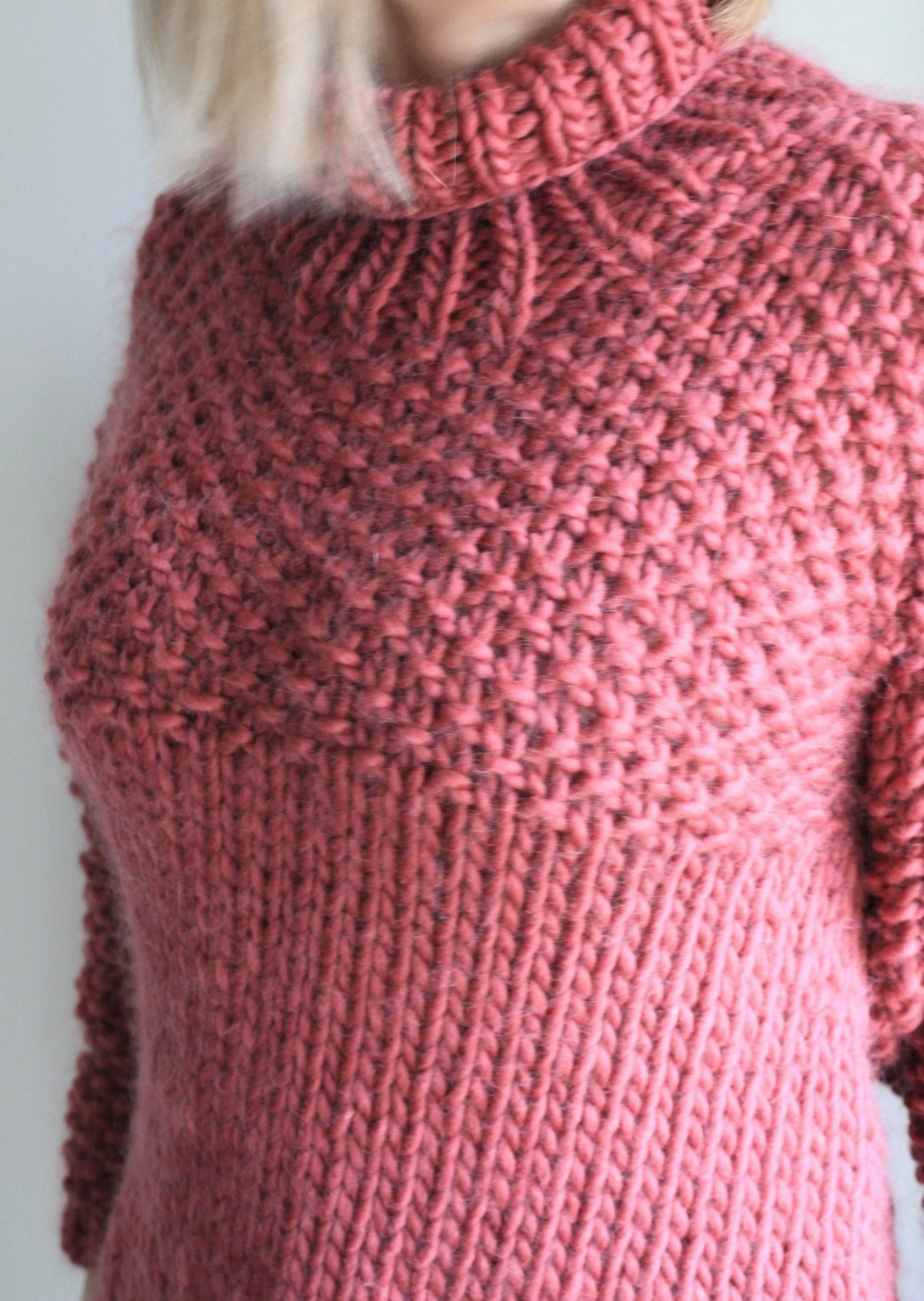 Easy Knitting Pattern - Chunky Knit Sweater | The Weekender