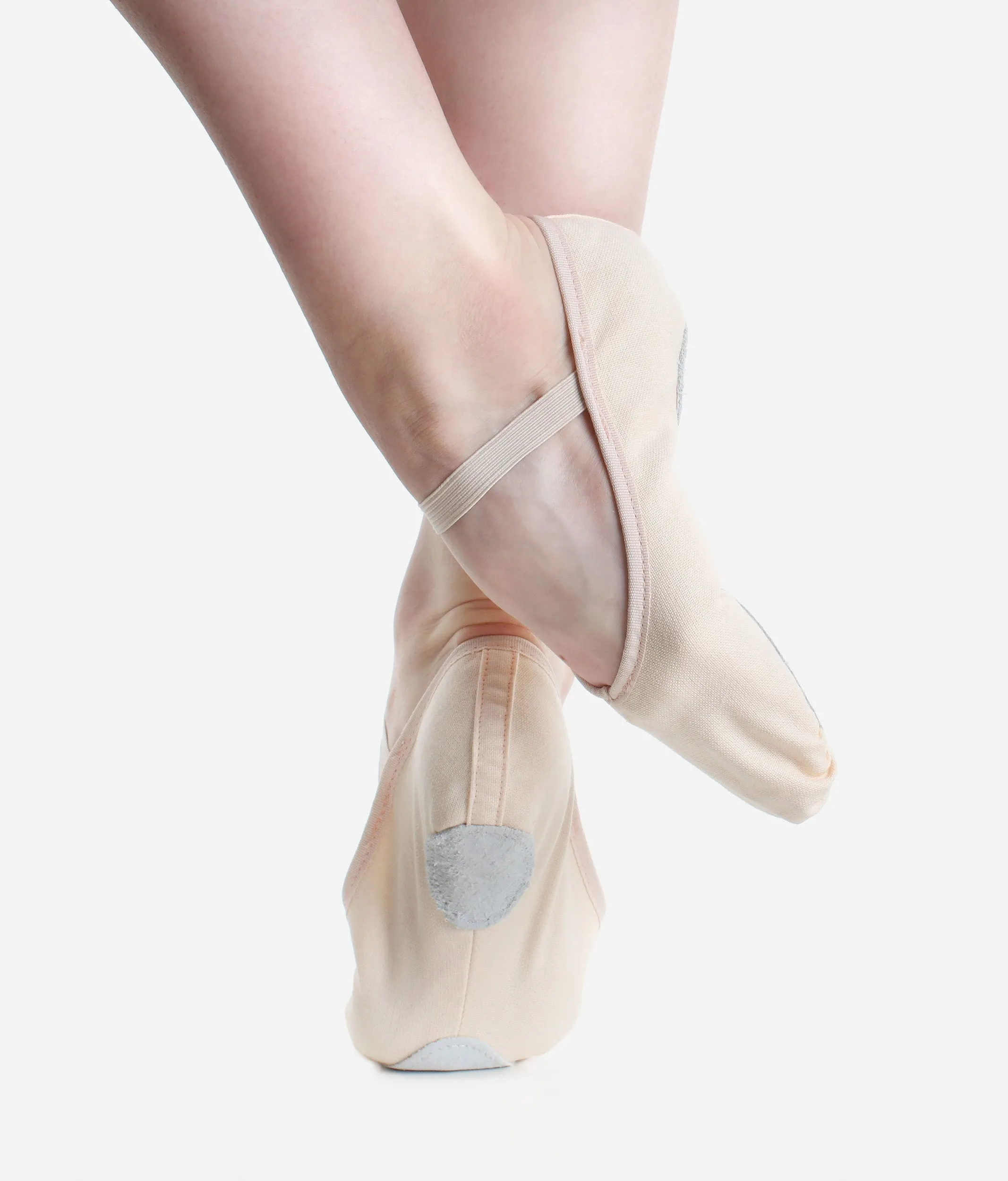 Economy Split Sole Canvas Ballet Shoes - BAE23 L