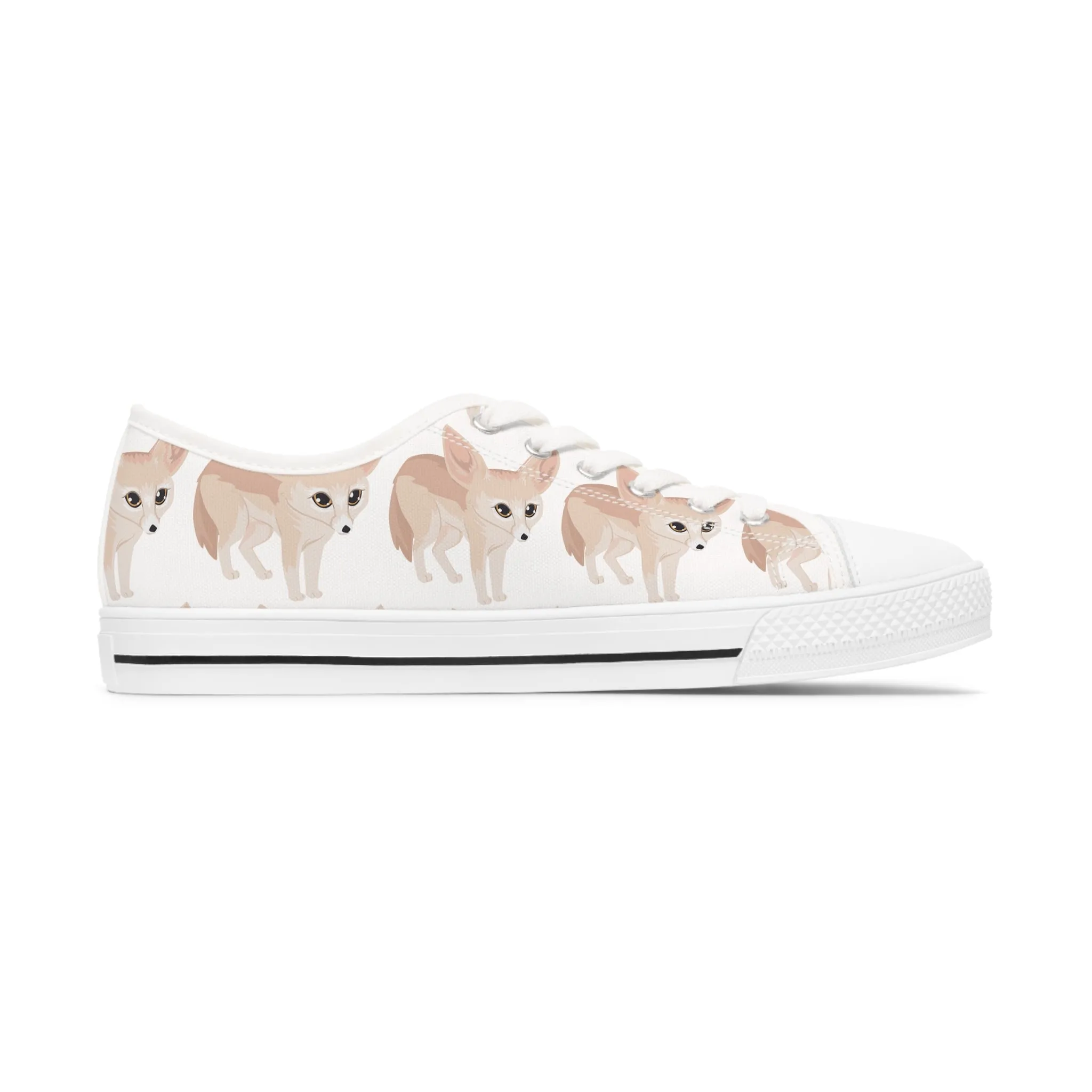 Fennec Fox Women's Low Top Sneakers