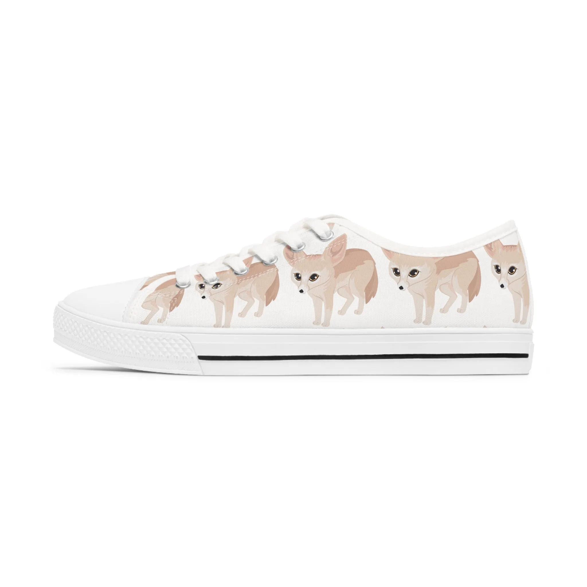 Fennec Fox Women's Low Top Sneakers