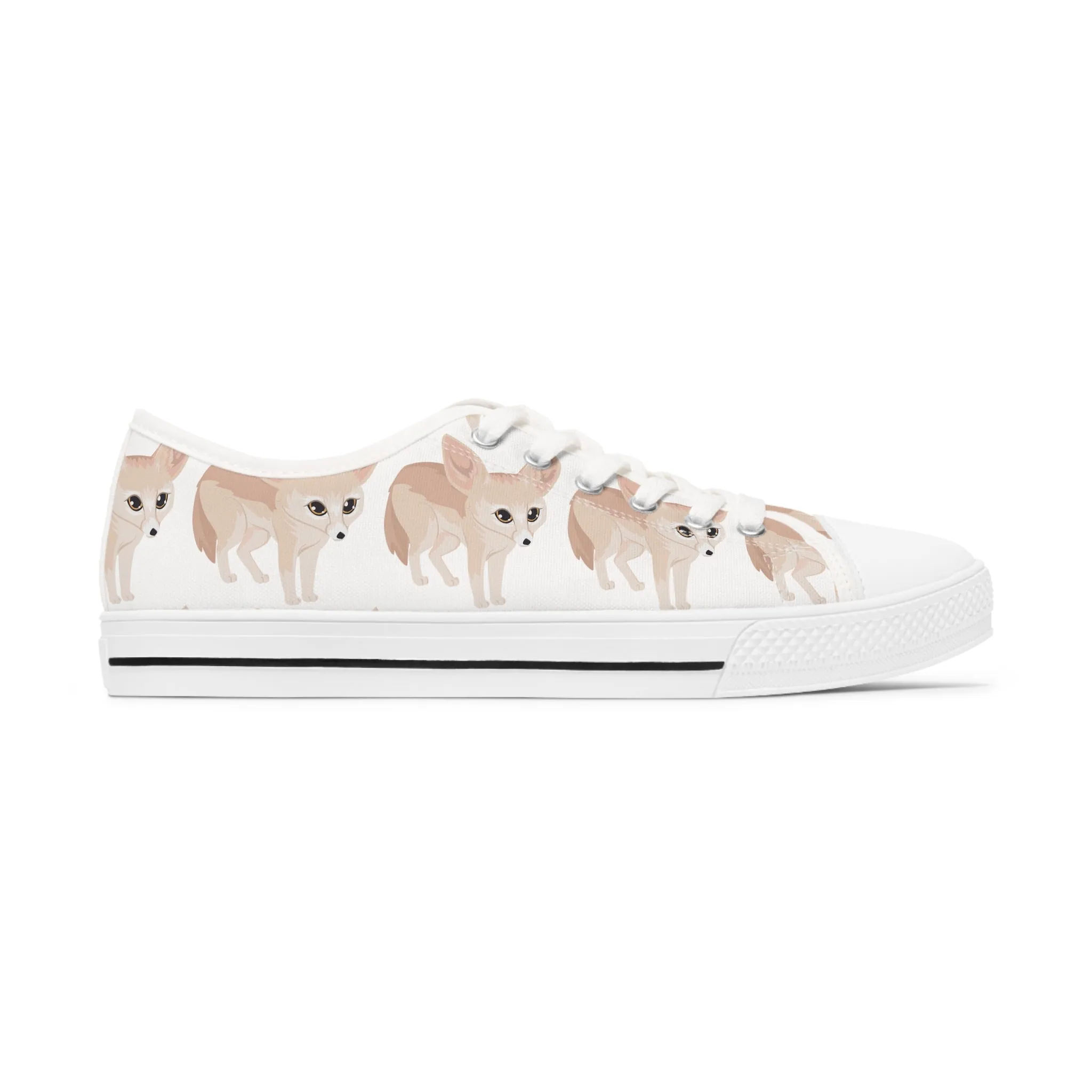 Fennec Fox Women's Low Top Sneakers