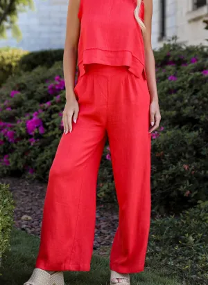 FINAL SALE - Dreamy Decision Linen Pants - DU DEAL