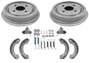 Fits 91-02 Saturn SC SL Brake Drums Shoes W Brake Springs W Cylinders