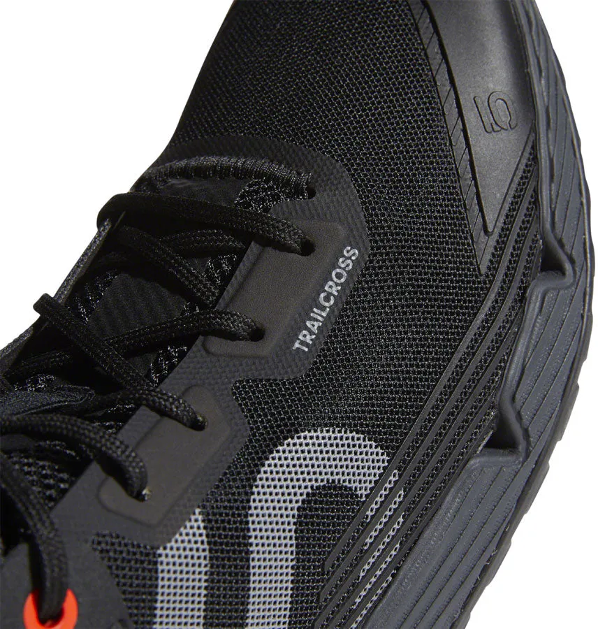 Five Ten Trailcross LT Flat Shoe - Men's, Black/Gray Two/Solar Red