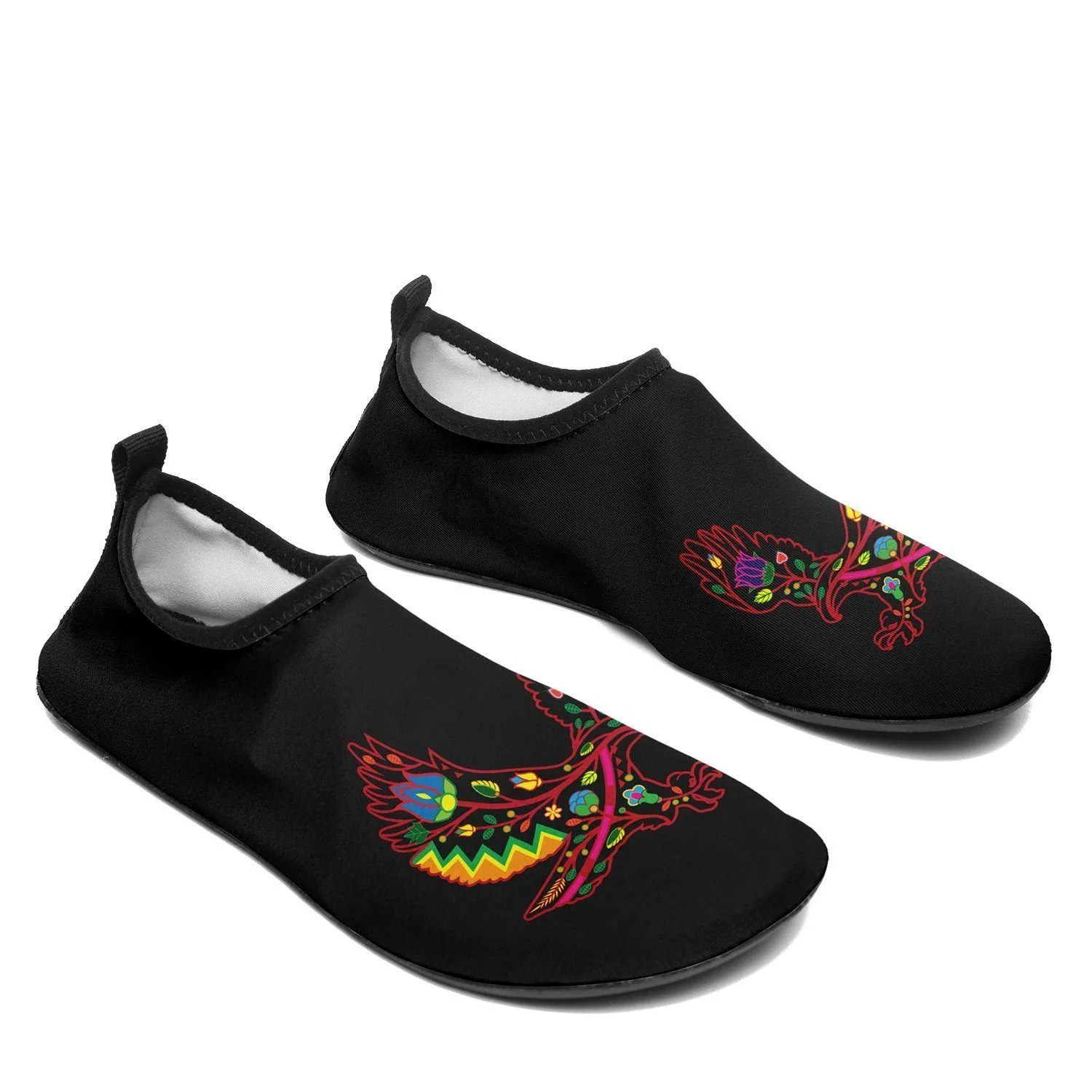 Floral Eagle Sockamoccs Kid's Sockamoccs Slip On Shoes