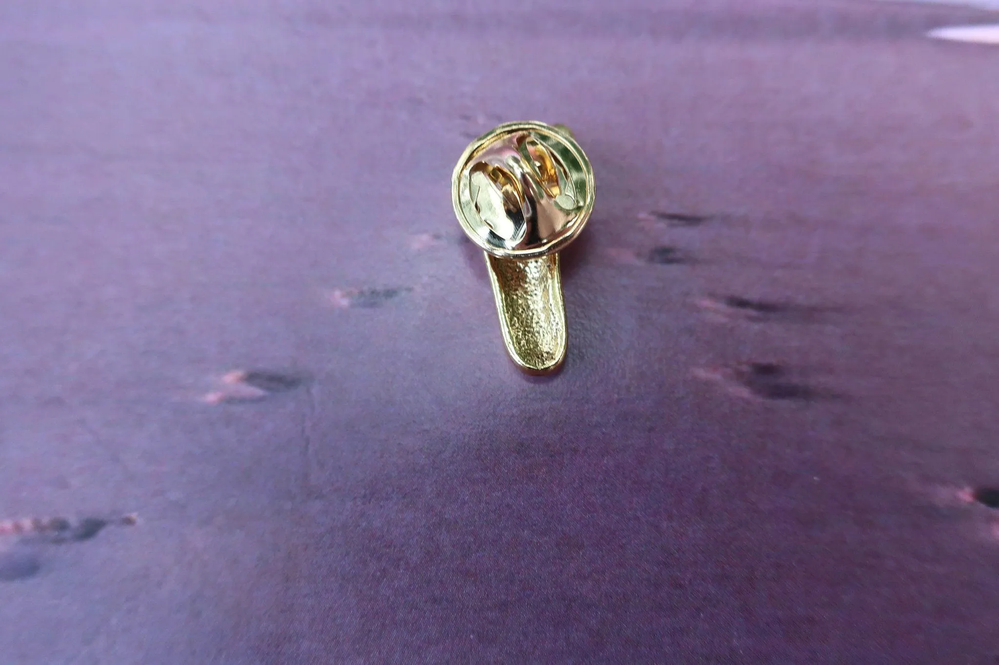 Foot Gold Lapel Pin