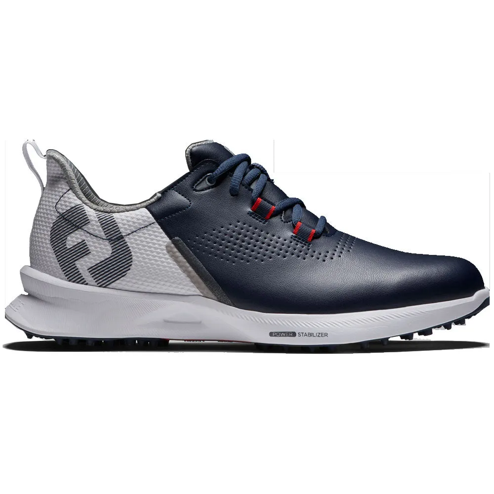 FootJoy Fuel Spikeless Waterproof Shoes - Navy/White/Red