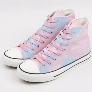 Galaxy Gradient Hand-Painted Canvas Shoes AD11030