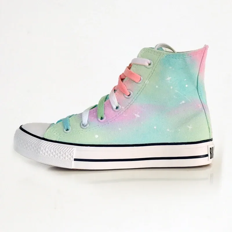 Galaxy Gradient Hand-Painted Canvas Shoes AD11030