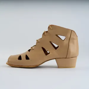 Genuine Nude Leather - Handmade Tango Trainers - Tita K 9704