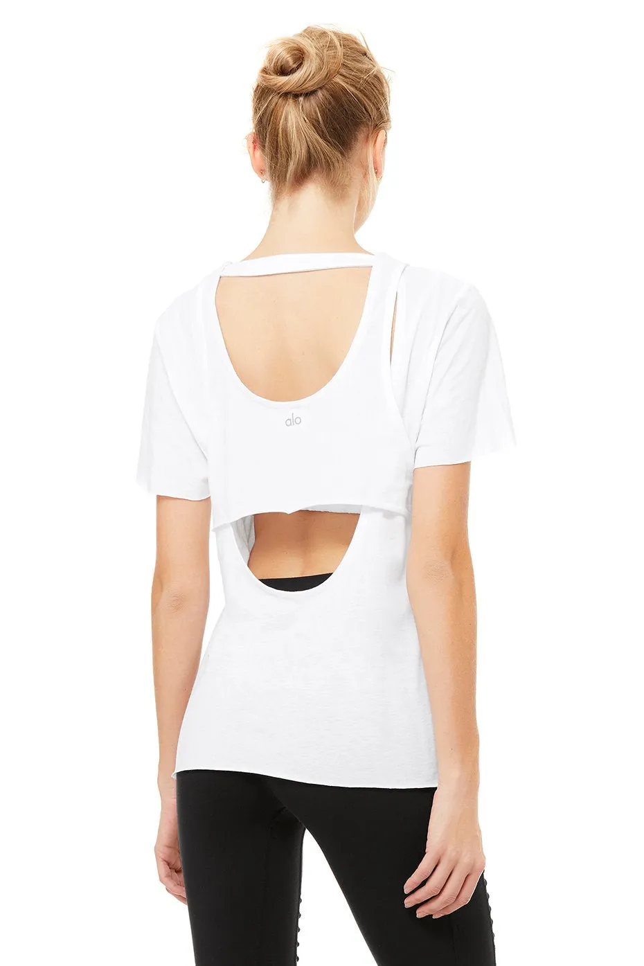 Glide Short Sleeve Top - White