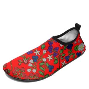 Grandmother Stories fire Kid's Sockamoccs Slip On Shoes