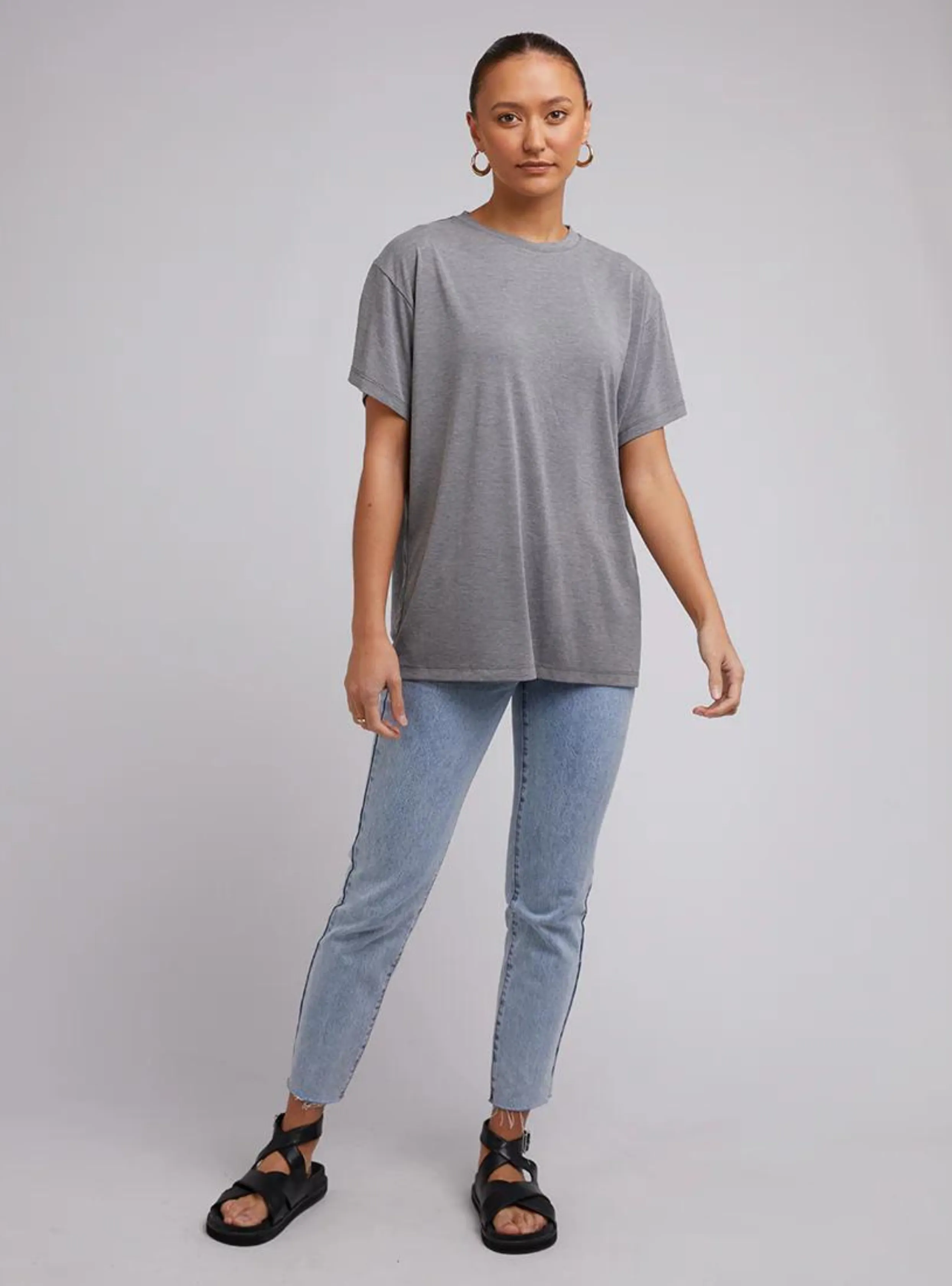 HARPER TEE - Grey Marle