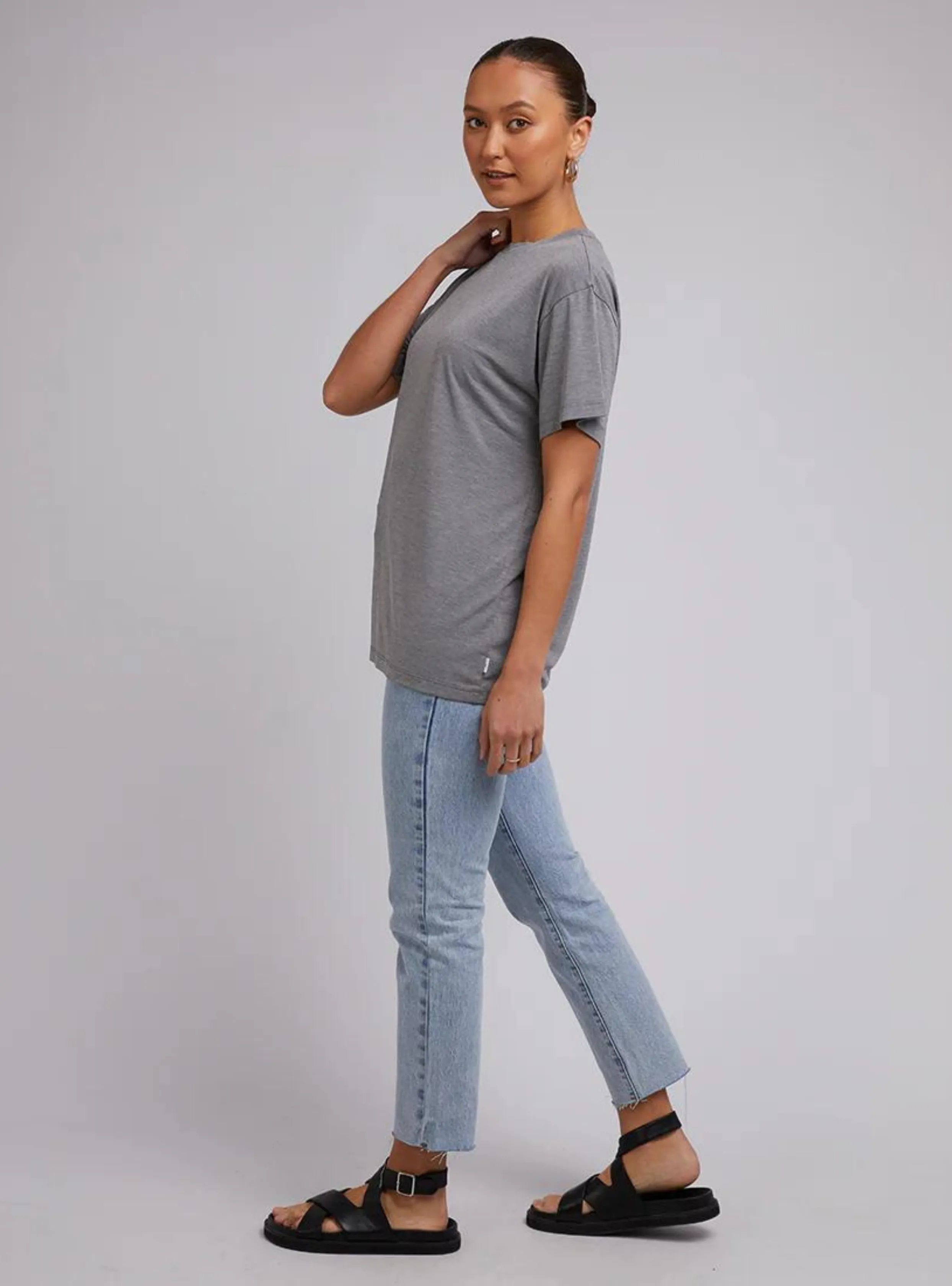 HARPER TEE - Grey Marle