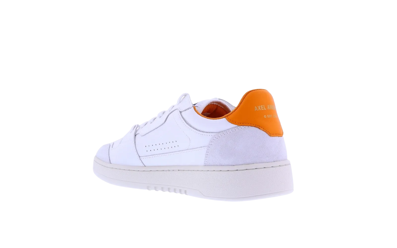 Heren Dice Lo Sneaker Wit/Oranje