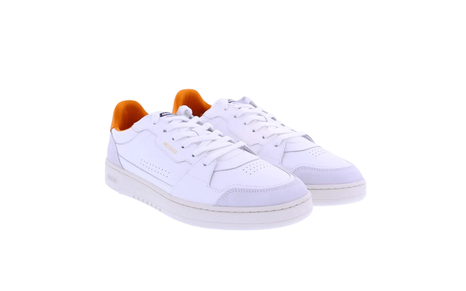 Heren Dice Lo Sneaker Wit/Oranje