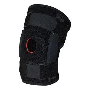 Hinged Knee Brace with Triaxial Hinge, Patella Support - Large