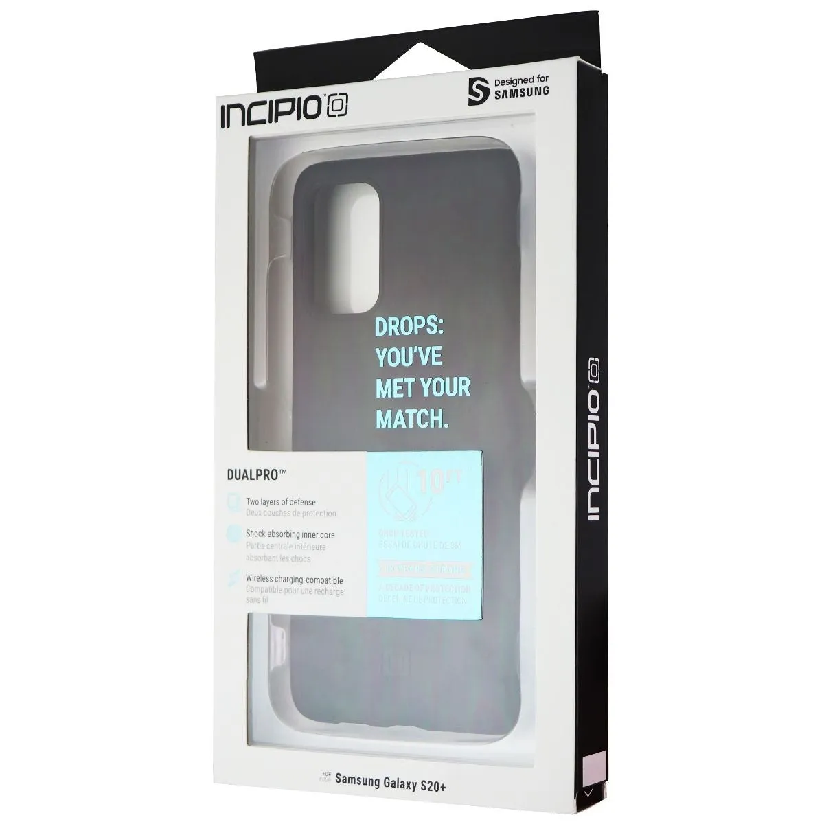 Incipio DualPro Series Dual Layer Case for Samsung Galaxy S20  (Plus) - Black