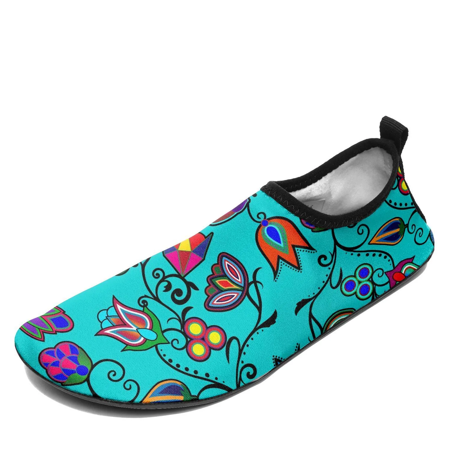 Indigenous Paisley Sky Sockamoccs Kid's Sockamoccs Slip On Shoes