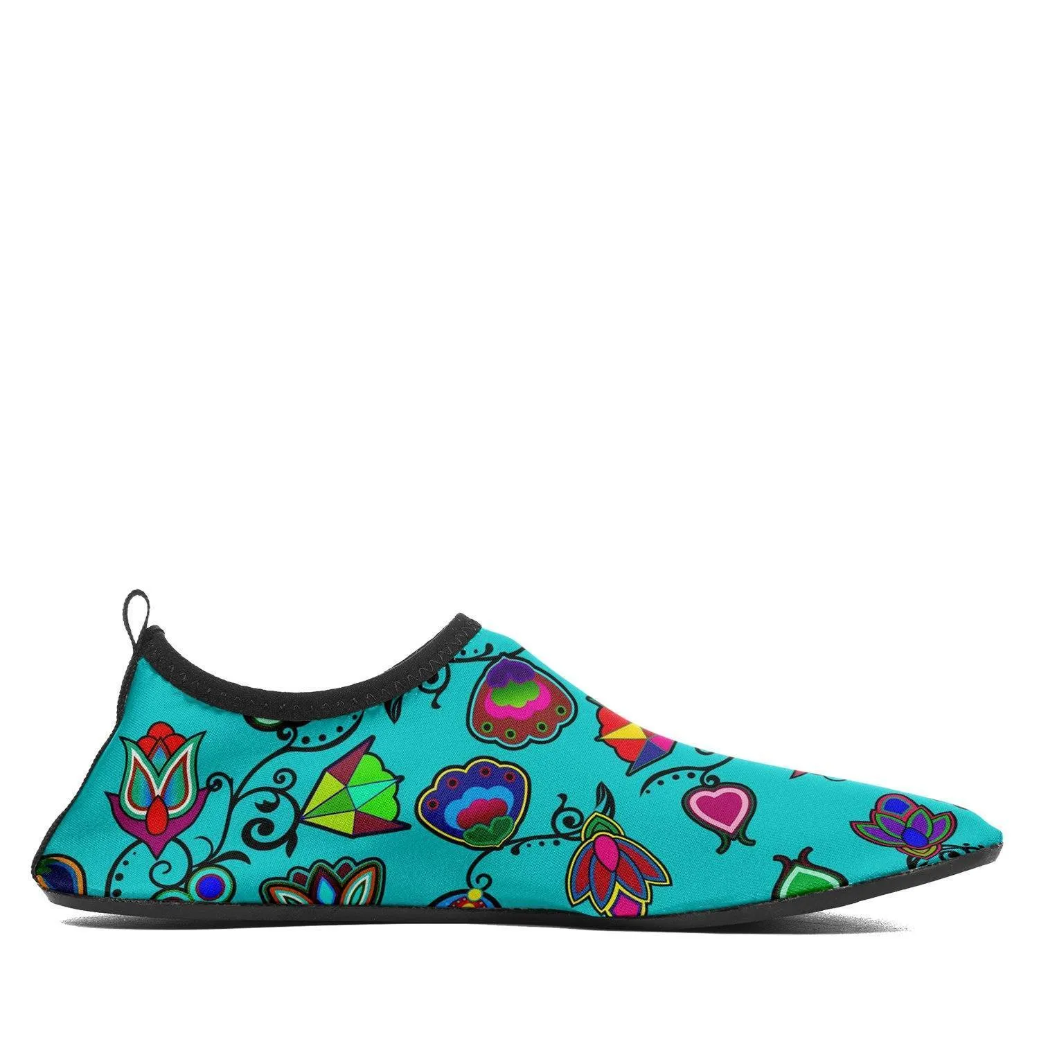 Indigenous Paisley Sky Sockamoccs Kid's Sockamoccs Slip On Shoes