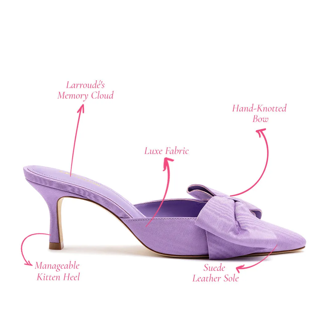 Larroude Mini Elle Pump In Iris Fabric