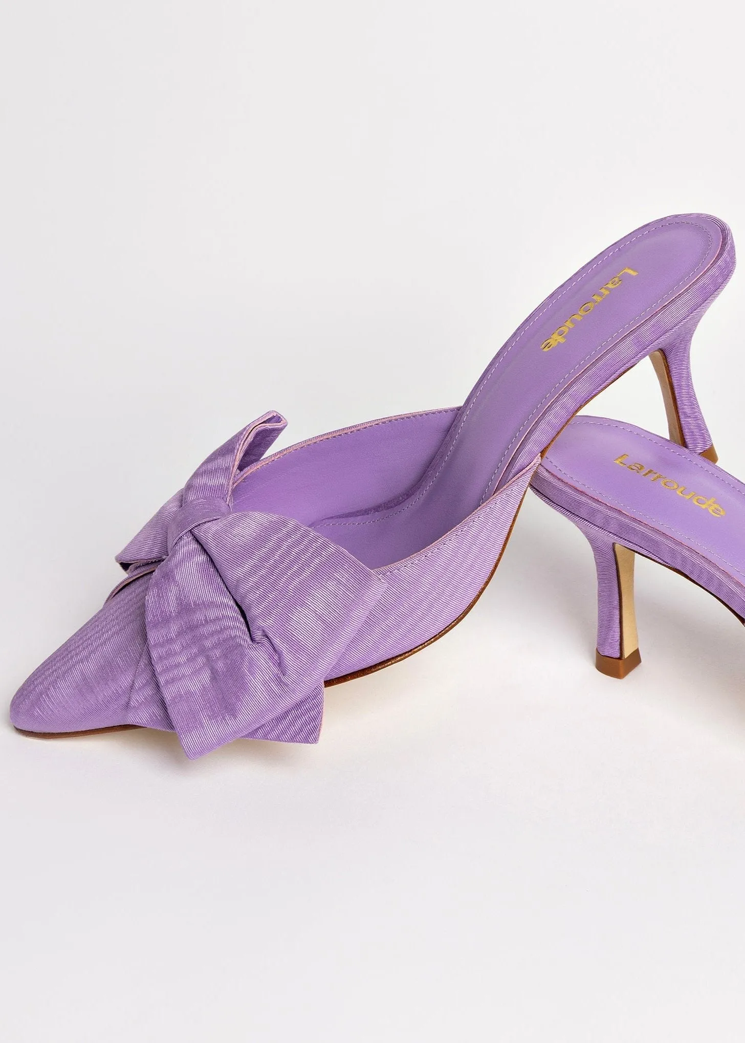 Larroude Mini Elle Pump In Iris Fabric