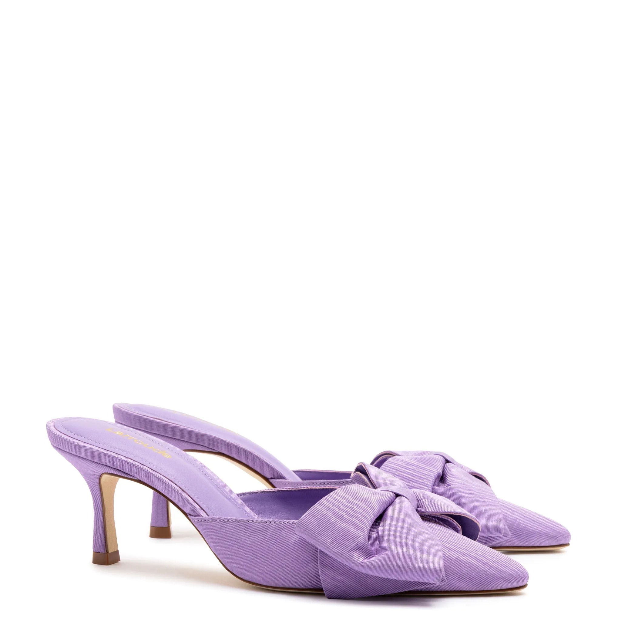 Larroude Mini Elle Pump In Iris Fabric