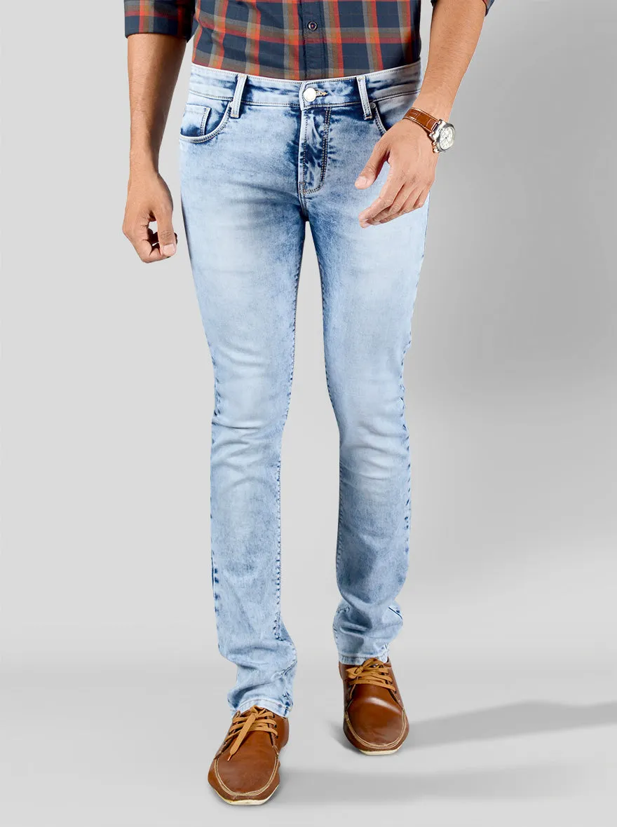 Light Blue Straight Fit Jeans | JadeBlue