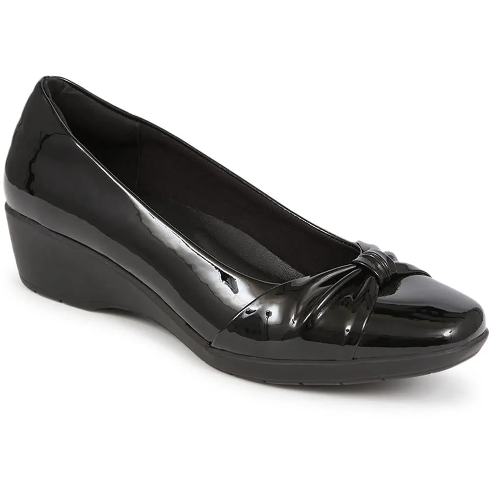 Lightweight Wedge Heel Ballet Pumps  - WK40025 / 326 147