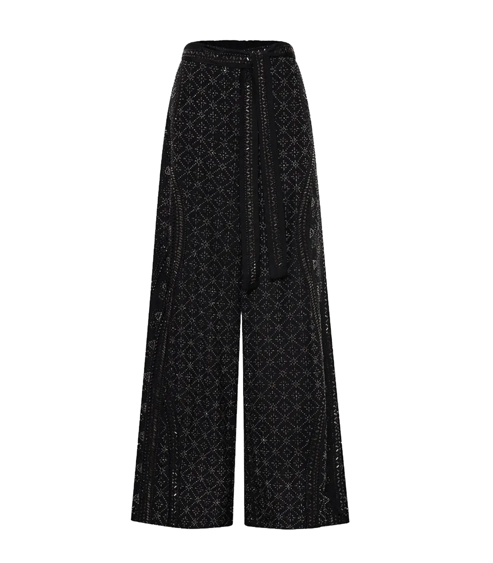 Luxe Espiritu Pirate Paperbag Wide Leg Pants