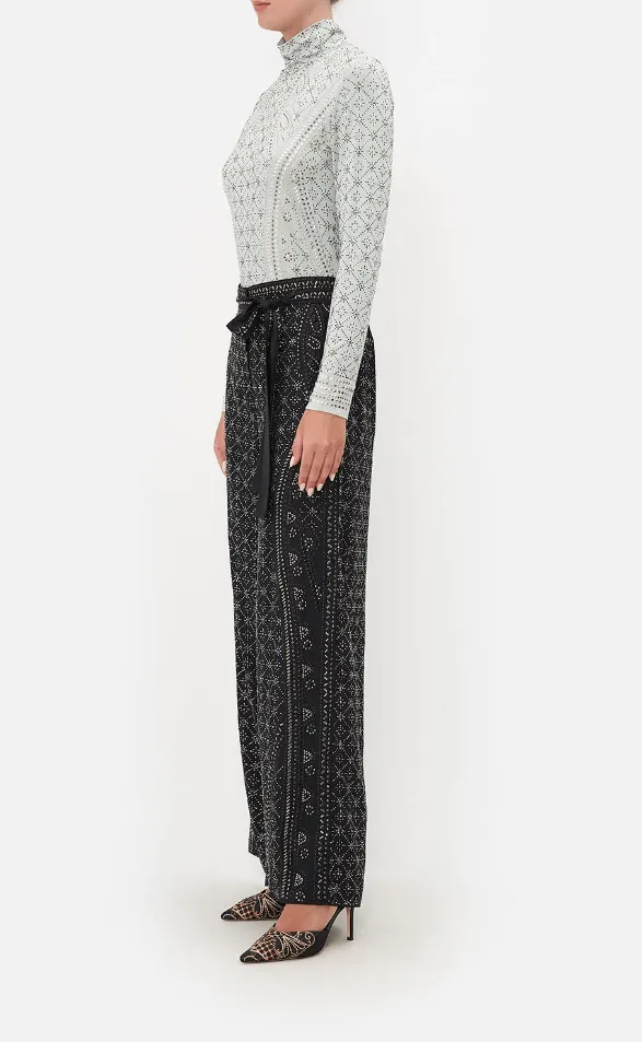 Luxe Espiritu Pirate Paperbag Wide Leg Pants