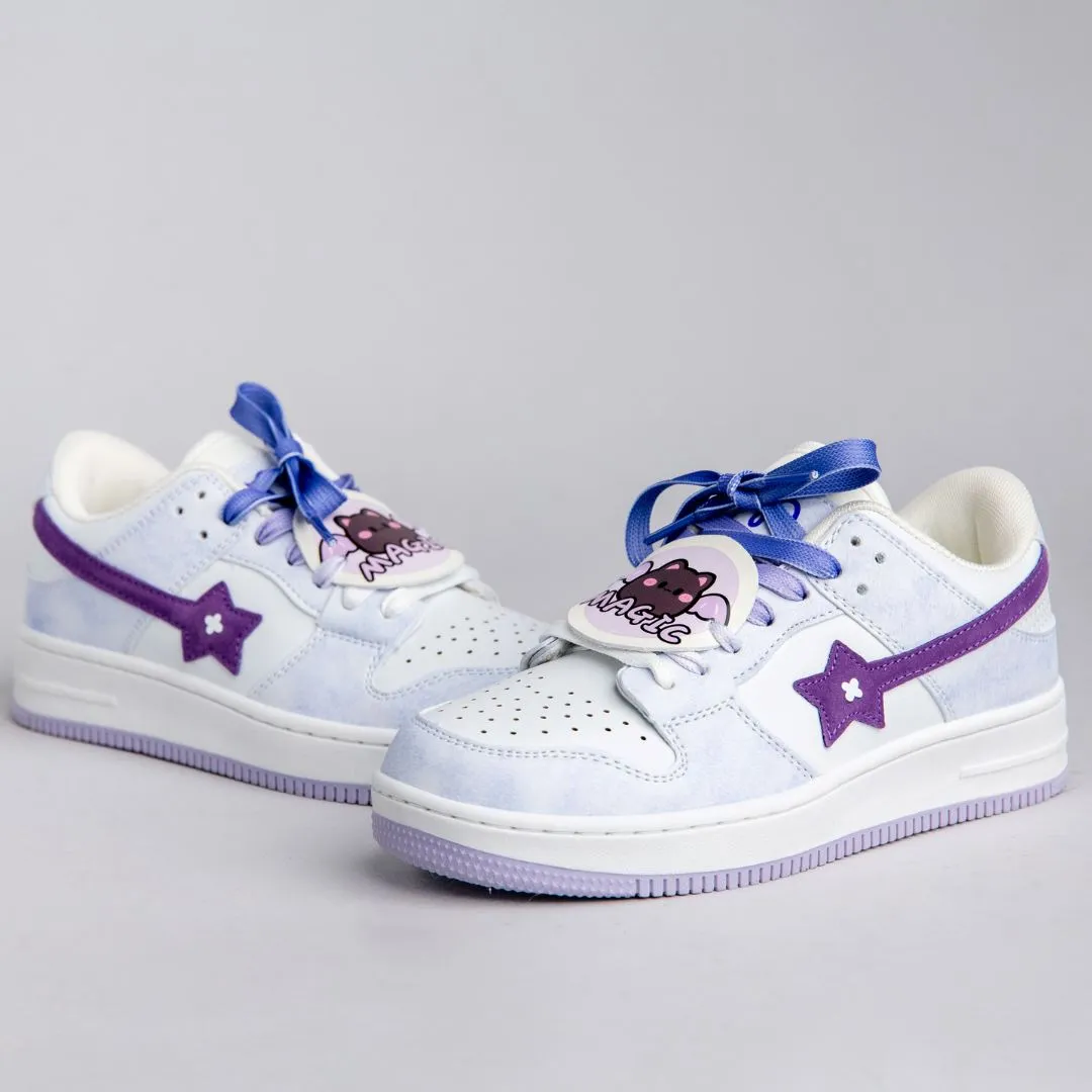 Magical Batty Casual White Shoes - Unisex