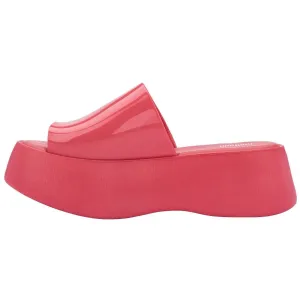 Melissa Becky Platform Slides for Women - Cushioned and Comfortable Chunky Platform Slip-On Sandals with Jelly Upper and Open Toe Design