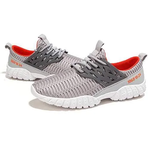 Men Breathable Comfy Mesh Sports Athletic Shoes