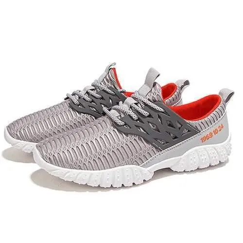 Men Breathable Comfy Mesh Sports Athletic Shoes