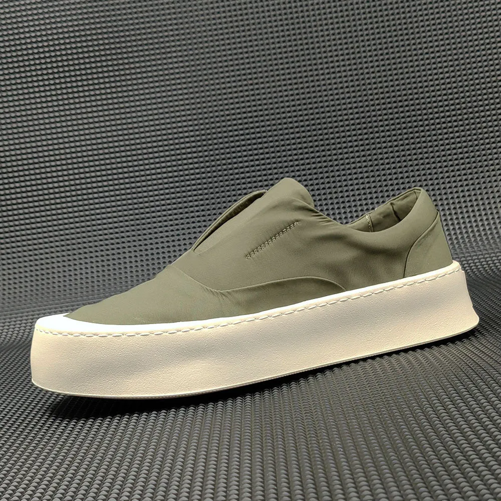 Men Minimalist Breathable Canvas Flat Slip-on Casual Shoes