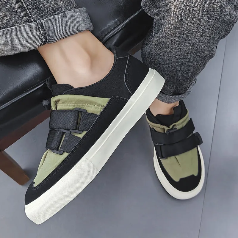 Men Minimalist Soft Canvas Flat Casual Shoes